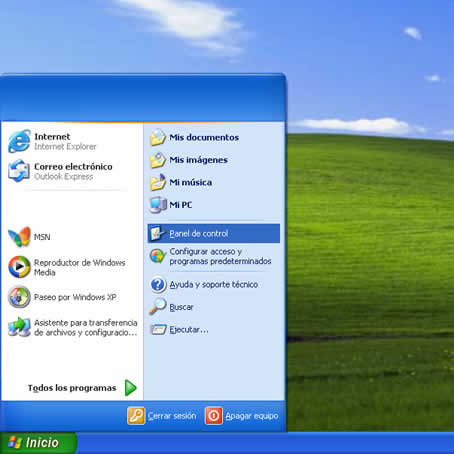 1 Inicio - Panel de control